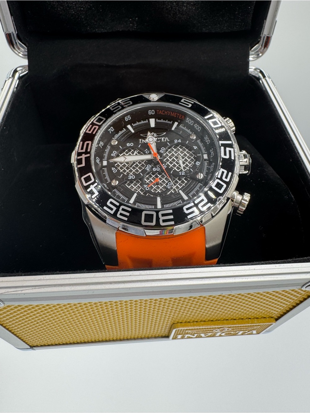 Invicta Speedway SCUBA Typhoon Men's Watch - 50mm. Orange - Picture 16 of 17